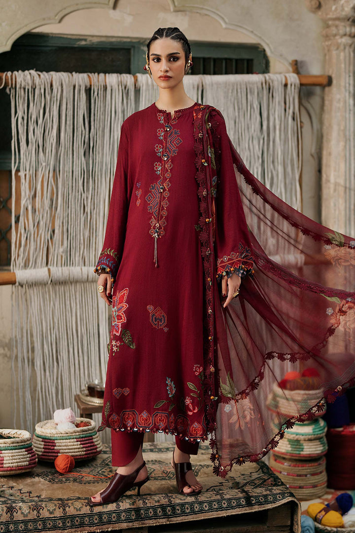 M Prints by Maria B Unstitched Embroidered Dobby Linen 3 Piece Suit MB26UPC 10A - Casual Collection