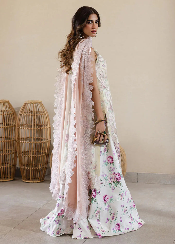 Marine by Faiza Faisal Embroidered Lawn Suit Unstitched 3 Piece FFX25LL Elisha - Summer Collection