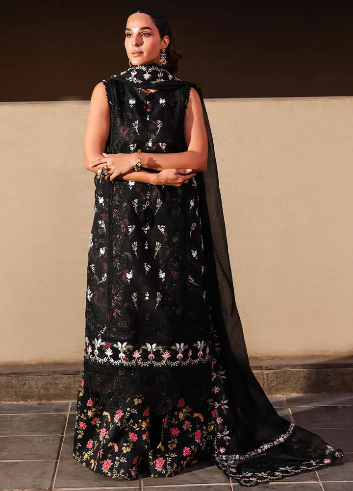 Marine by Faiza Faisal Embroidered Lawn Suit Unstitched 3 Piece FFX25LL Elva - Summer Collection