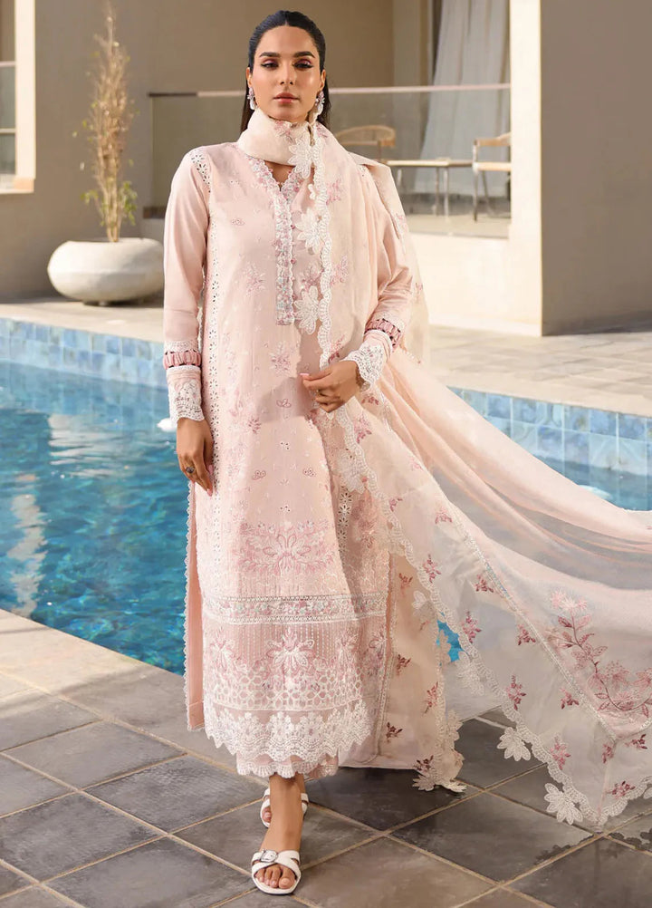 Marine by Faiza Faisal Embroidered Lawn Suit Unstitched 3 Piece FFX25LL Maria - Summer Collection