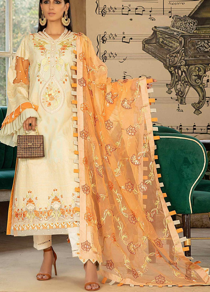 Marjaan By Sifona Embroidered Lawn Suits Unstitched 3 Piece SF21M 06 - Festive Collection
