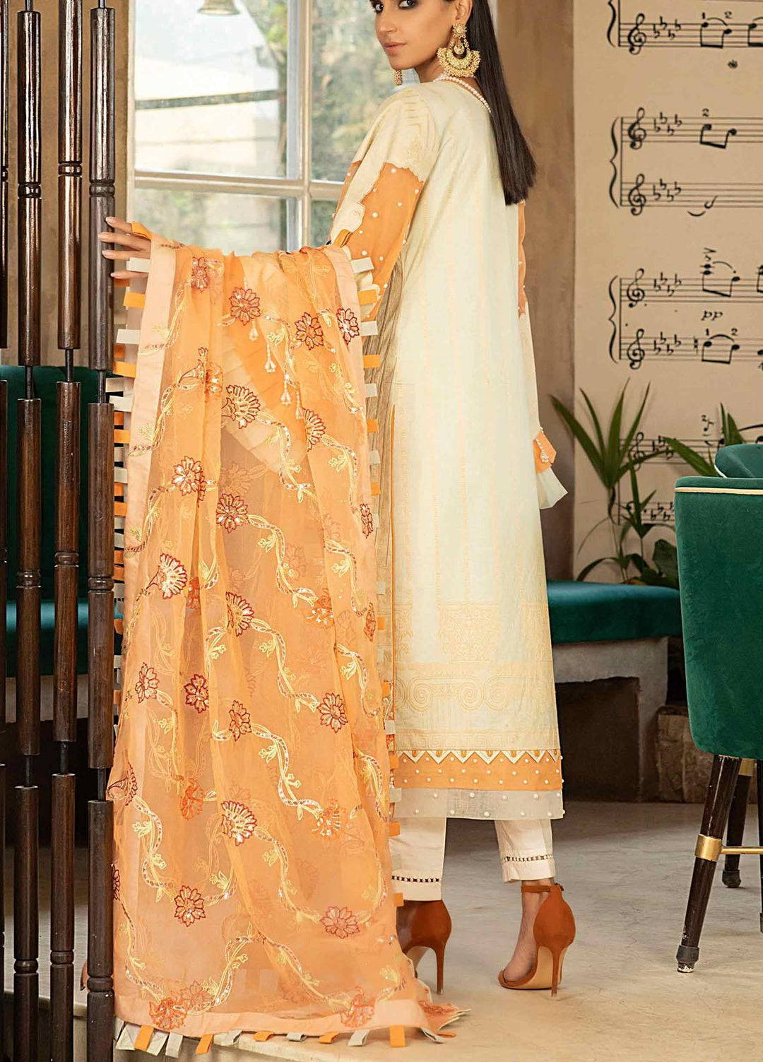 Marjaan By Sifona Embroidered Lawn Suits Unstitched 3 Piece SF21M 06 - Festive Collection