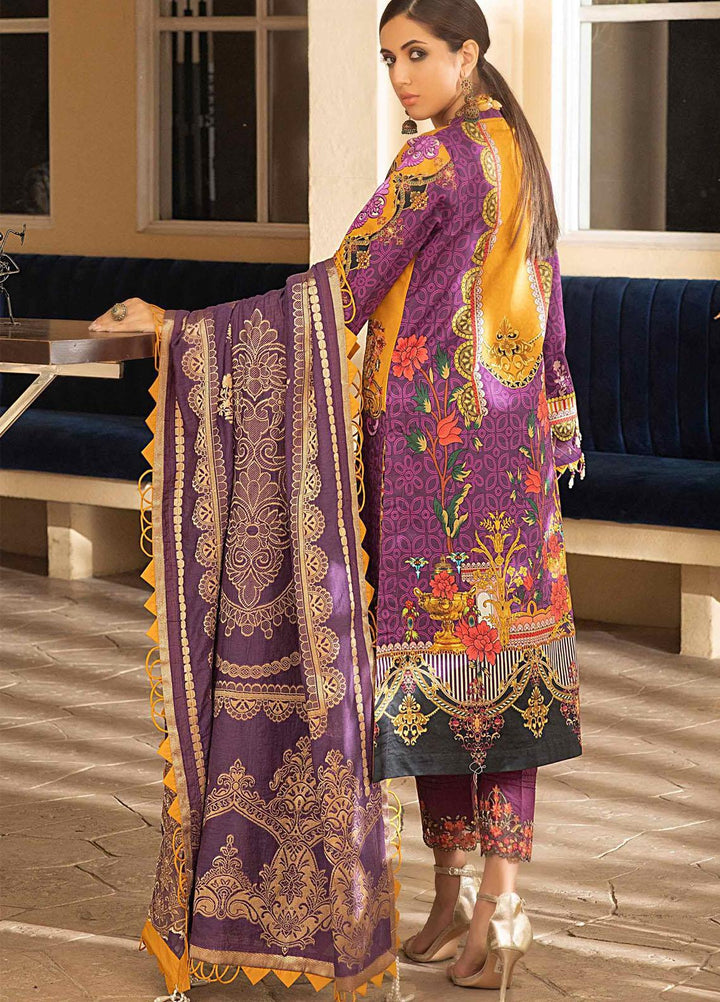 Marjaan By Sifona Embroidered Lawn Suits Unstitched 3 Piece SF21M 11 - Festive Collection