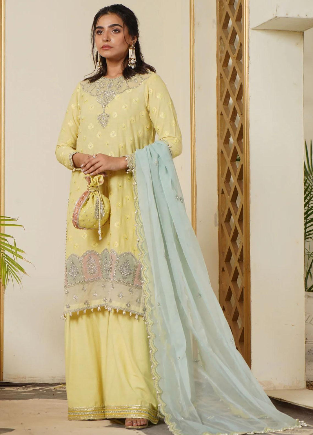 Maroon by Iqra Chaudhry Pret Embroidered Karandi 3 Piece Suit Classic Glam