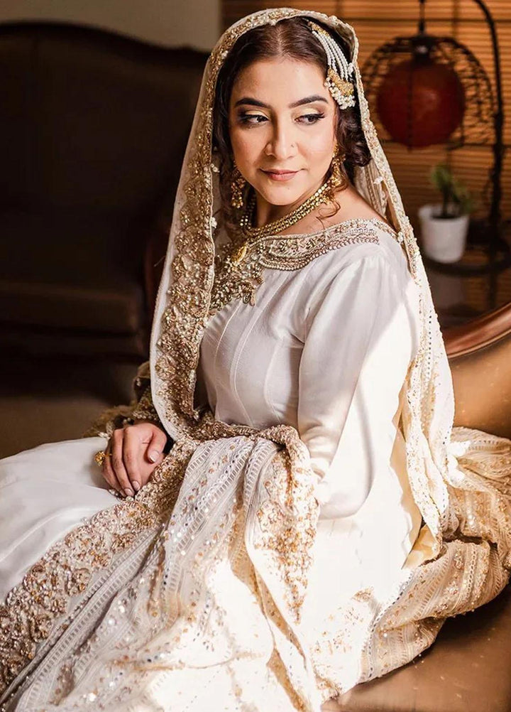 Maroon by Iqra Chaudhry Pret Embroidered Raw Silk 3 Piece Suit Dur-E- Shehwar