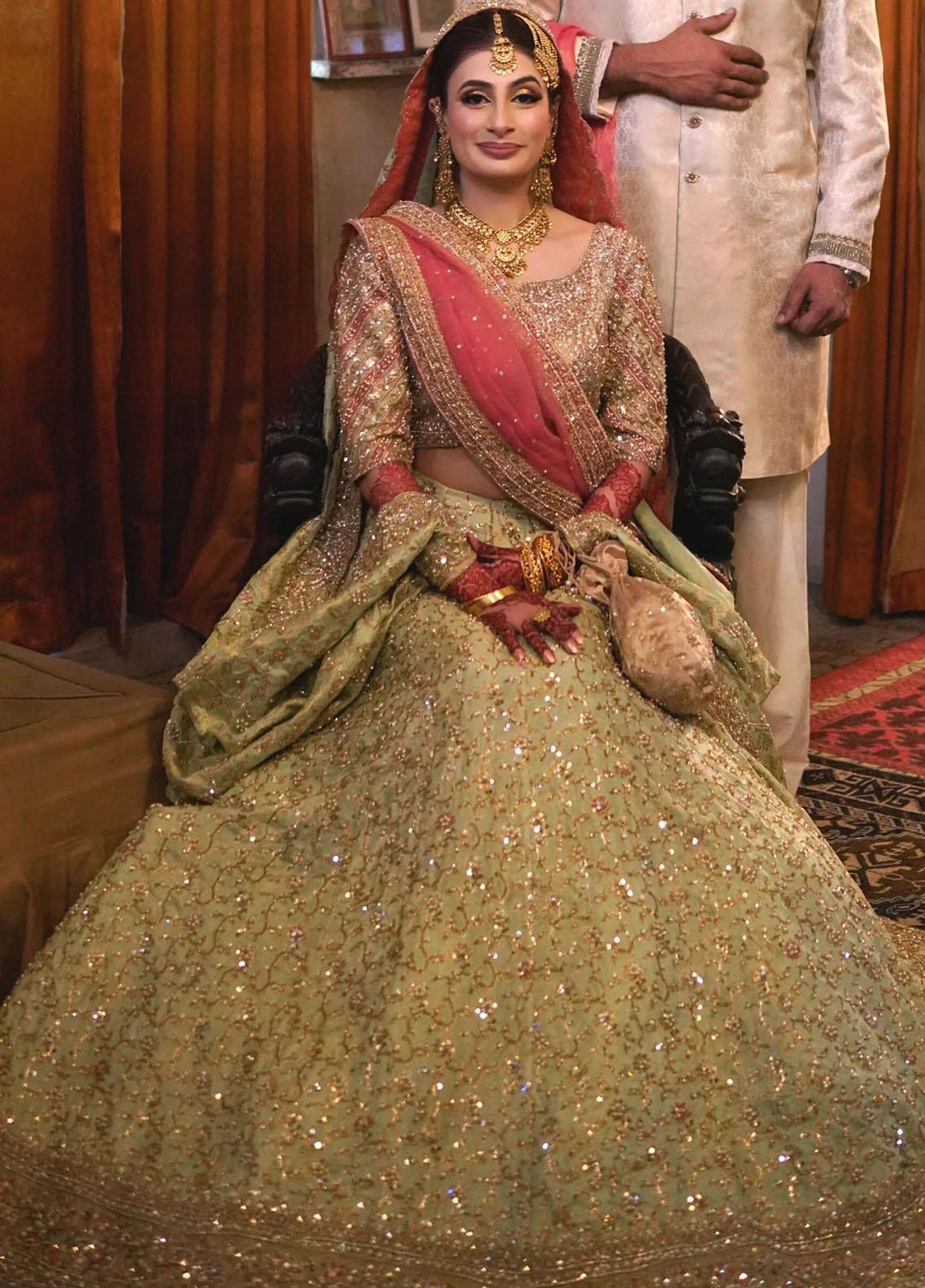 Maroon by Iqra Chaudhry Pret Embroidered Jamawar 3 Piece Suit Naksh
