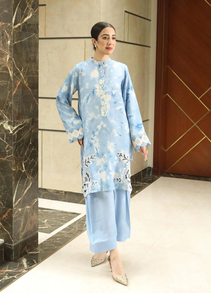 Maroon by Iqra Chaudhry Pret Embroidered Raw Silk 3 Piece Suit Skybelle