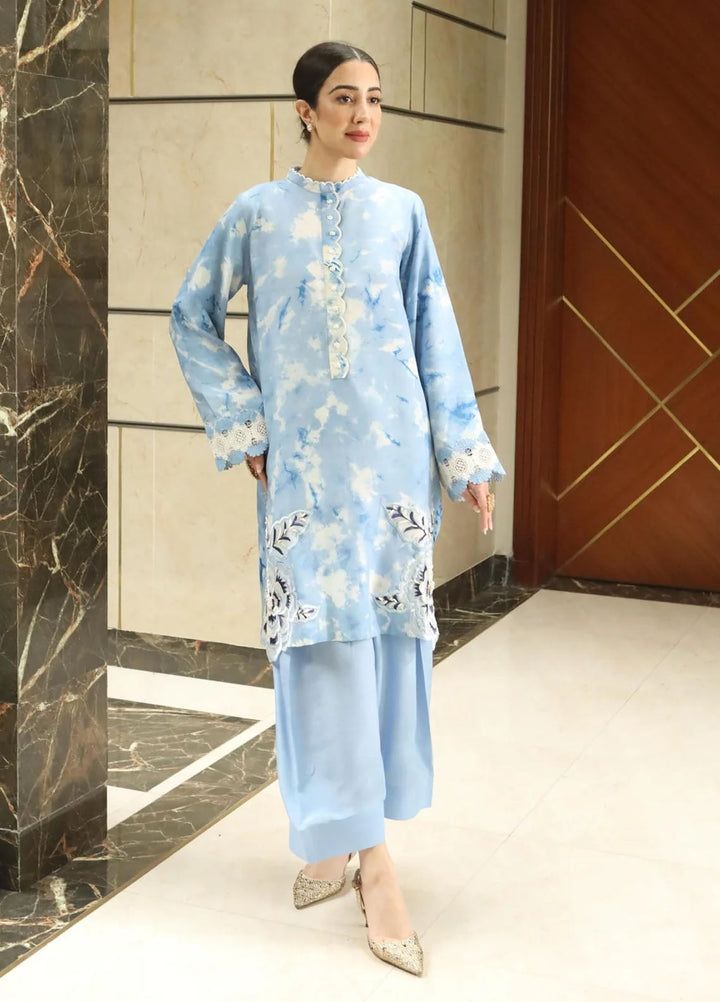 Maroon by Iqra Chaudhry Pret Embroidered Raw Silk 3 Piece Suit Skybelle