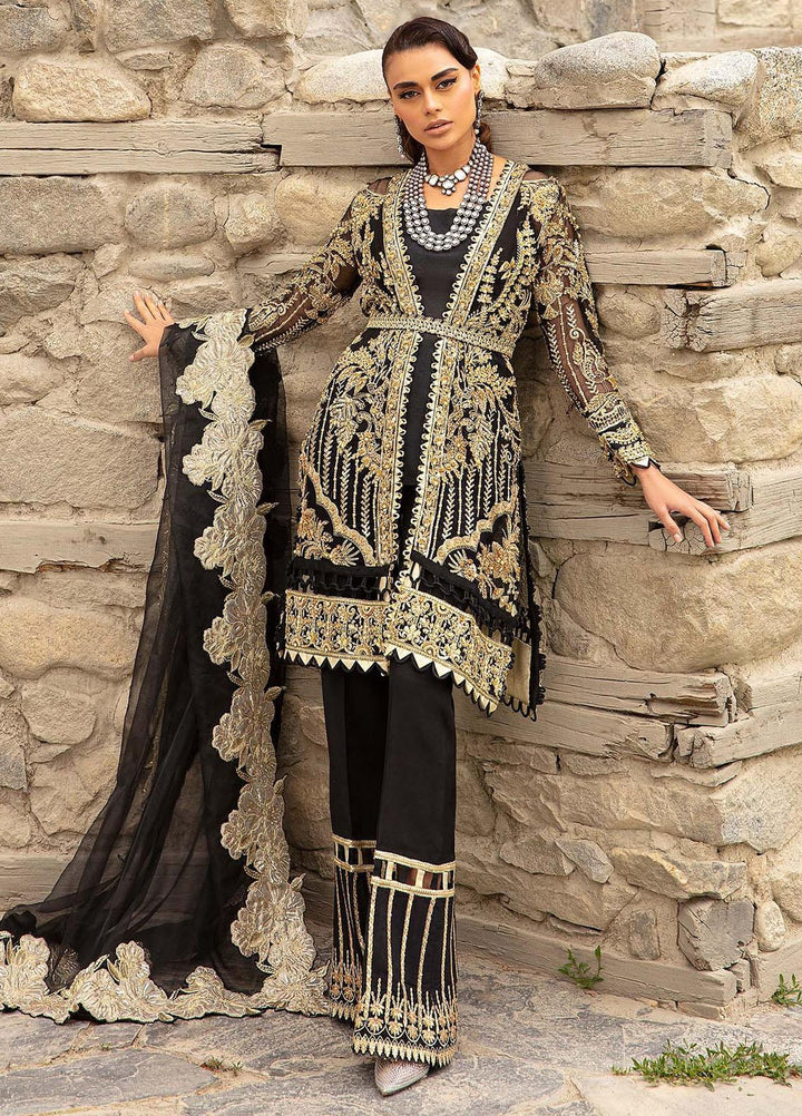 Marwa By Maryam Hussain Embroidered Organza Suits Unstitched 4 Piece MH23MW Husn - Luxury Formal Collection