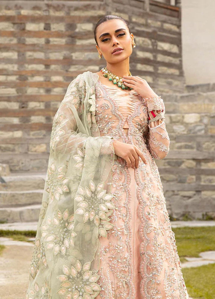 Marwa By Maryam Hussain Embroidered Organza Suits Unstitched 4 Piece MH23MW Shahnoor - Luxury Formal Collection