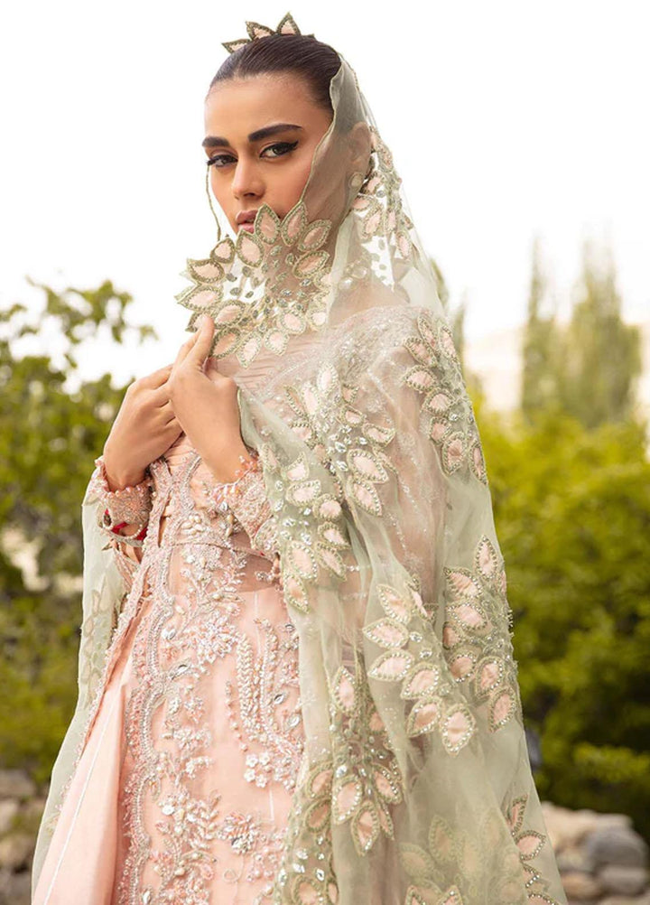 Marwa By Maryam Hussain Embroidered Organza Suits Unstitched 4 Piece MH23MW Shahnoor - Luxury Formal Collection