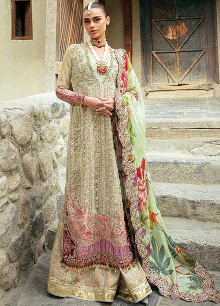 Marwa By Maryam Hussain Embroidered Organza Suits Unstitched 4 Piece MH23MW Afsana - Luxury Formal Collection