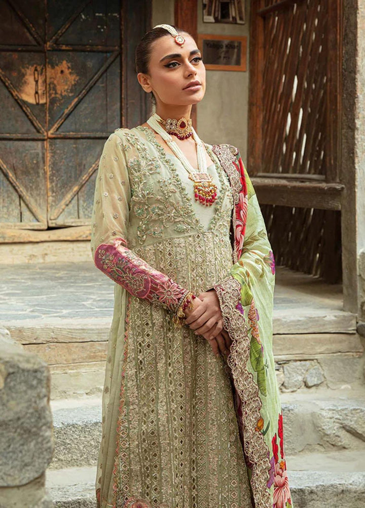 Marwa By Maryam Hussain Embroidered Organza Suits Unstitched 4 Piece MH23MW Afsana - Luxury Formal Collection