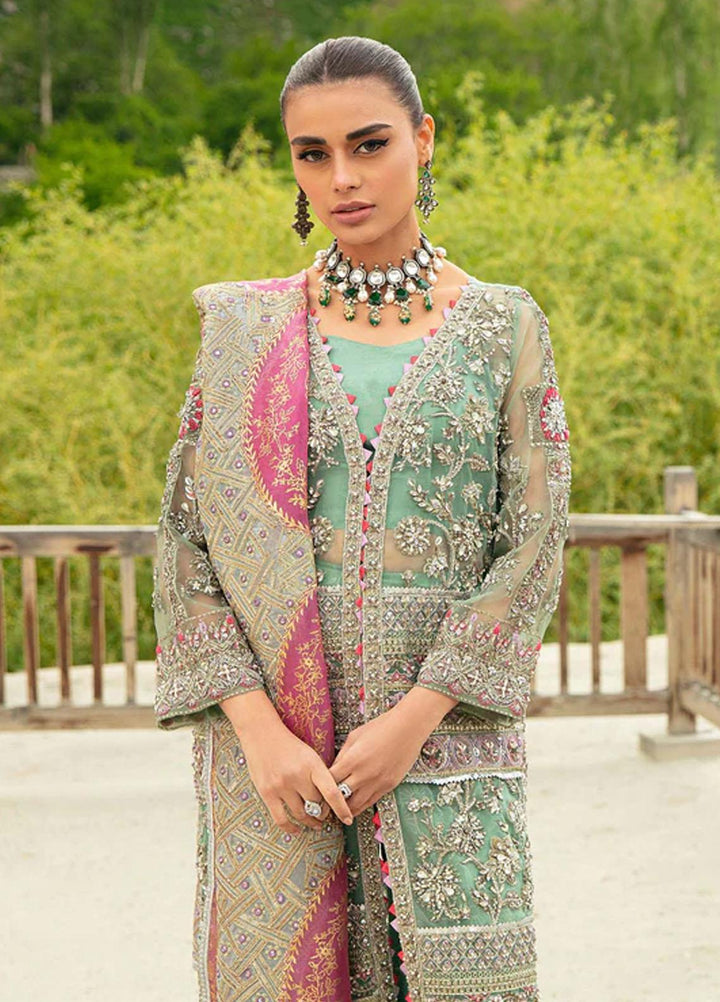 Marwa By Maryam Hussain Embroidered Organza Suits Unstitched 4 Piece MH23MW Dastaan - Luxury Formal Collection