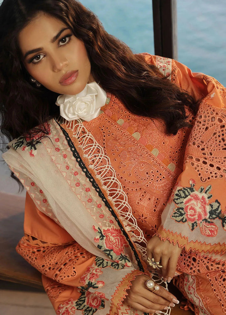 Maryam Hussain Embroidered Lawn Suit Unstitched 3 Piece MH24L D-09 Xuri - Luxury Collection