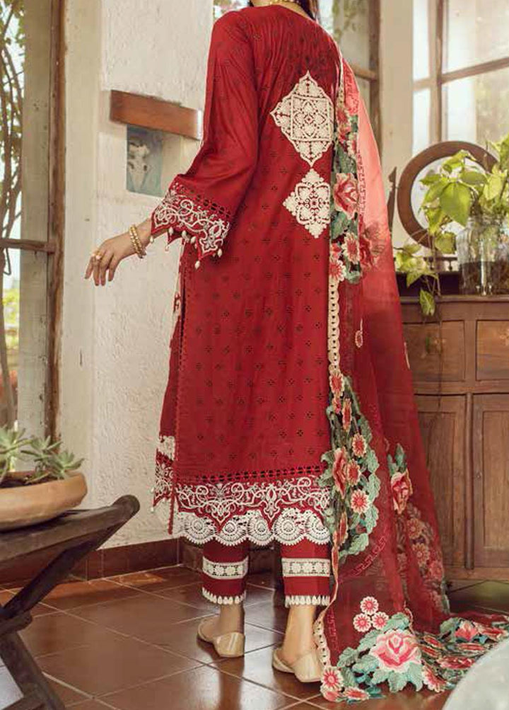 Maryam Hussain Embroidered Lawn Suits Unstitched 3 Piece MRH21FE 02 Khushbu - Festive Collection