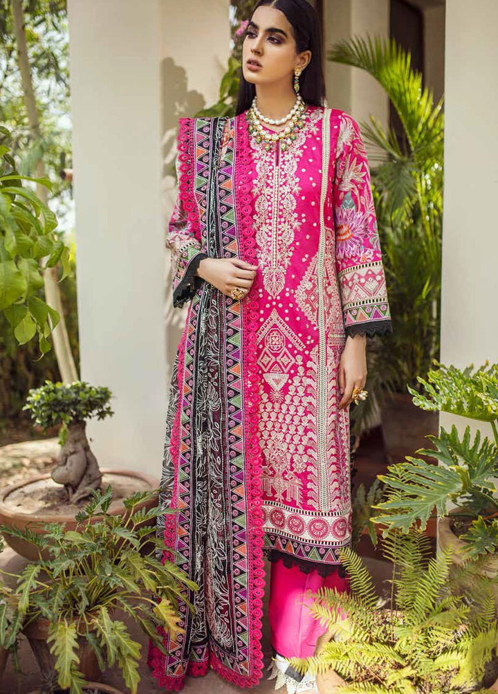 Maryam Hussain Embroidered Lawn Suits Unstitched 3 Piece MRH21FE 04 Rania - Festive Collection