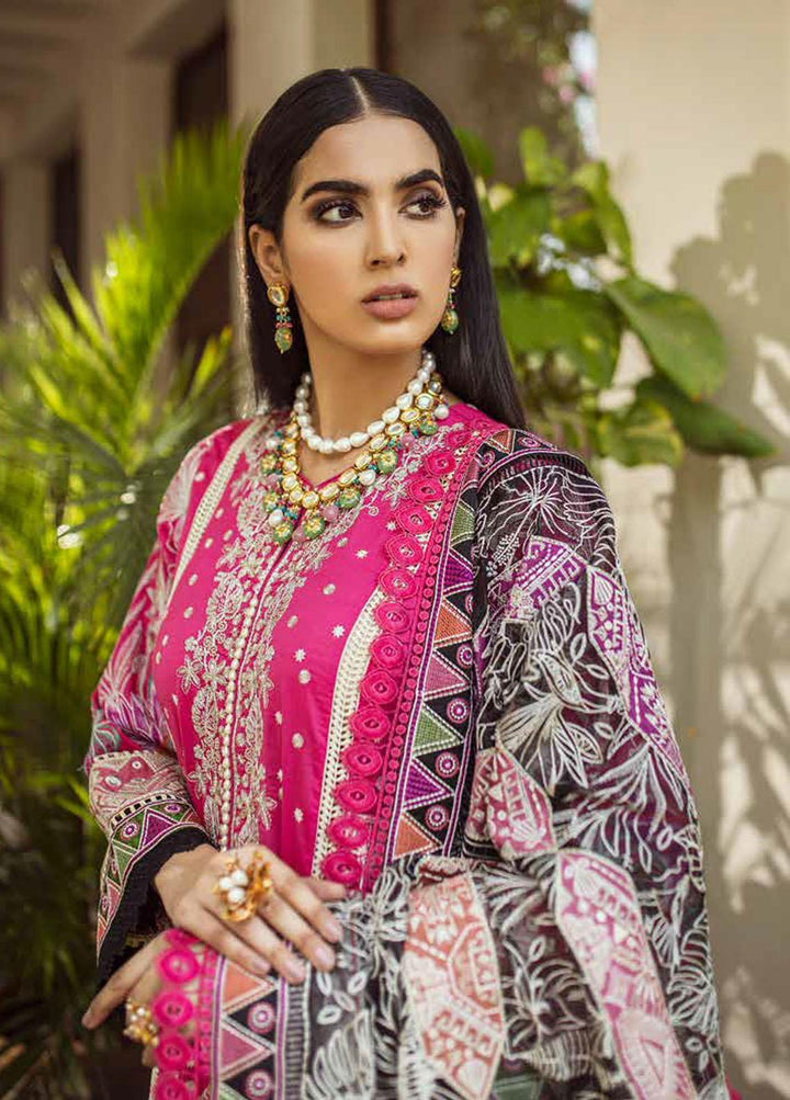 Maryam Hussain Embroidered Lawn Suits Unstitched 3 Piece MRH21FE 04 Rania - Festive Collection