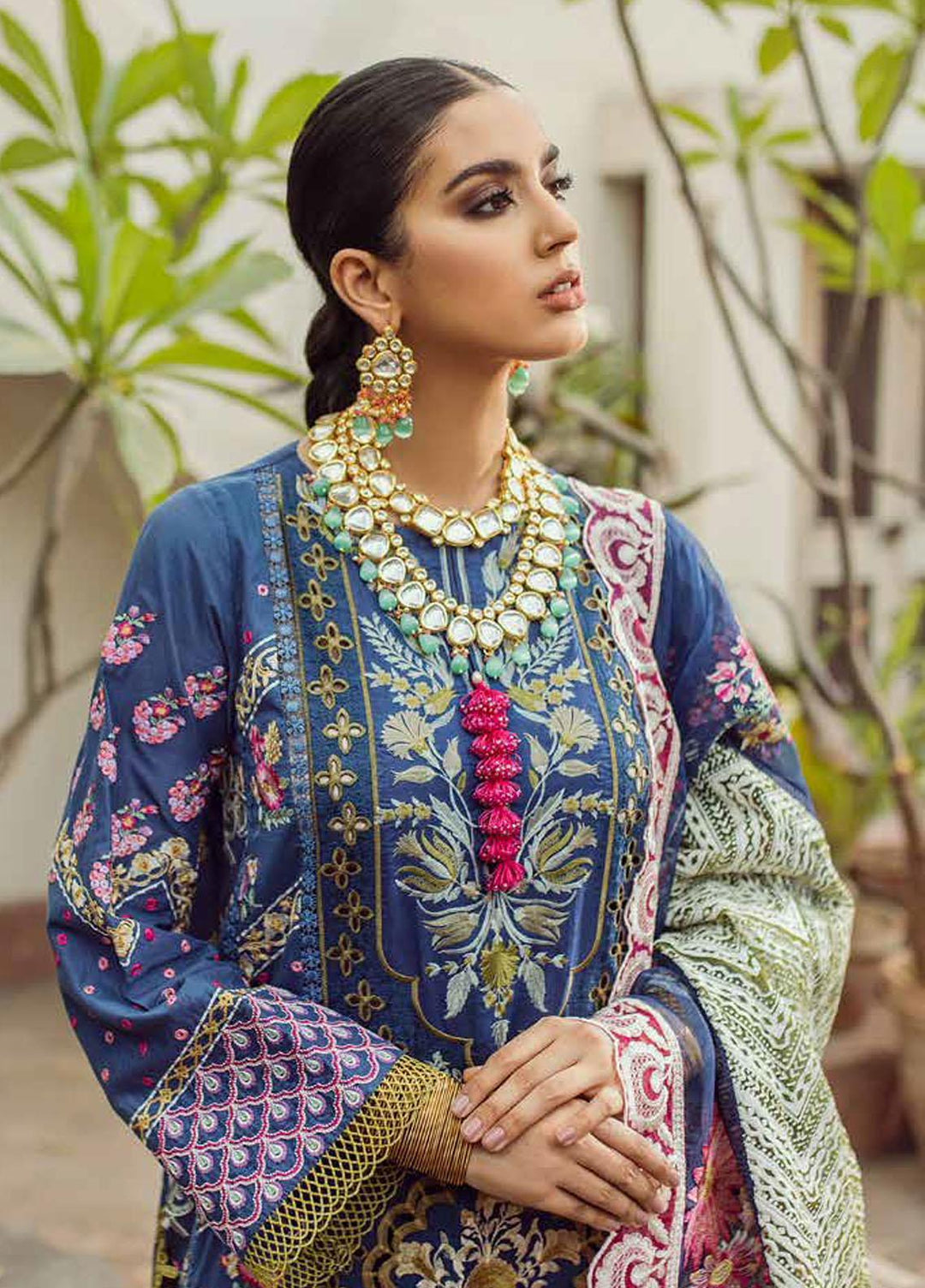 Maryam Hussain Embroidered Lawn Suits Unstitched 3 Piece MRH21FE 05 Feroza - Festive Collection