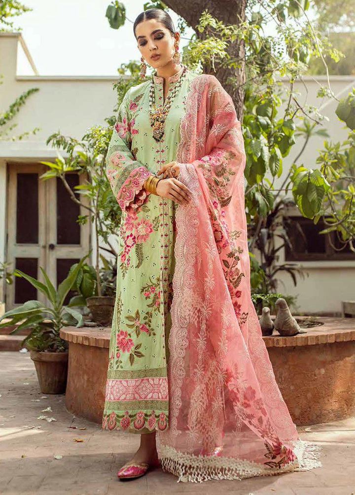 Maryam Hussain Embroidered Lawn Suits Unstitched 3 Piece MRH21FE 06 Roshni - Festive Collection