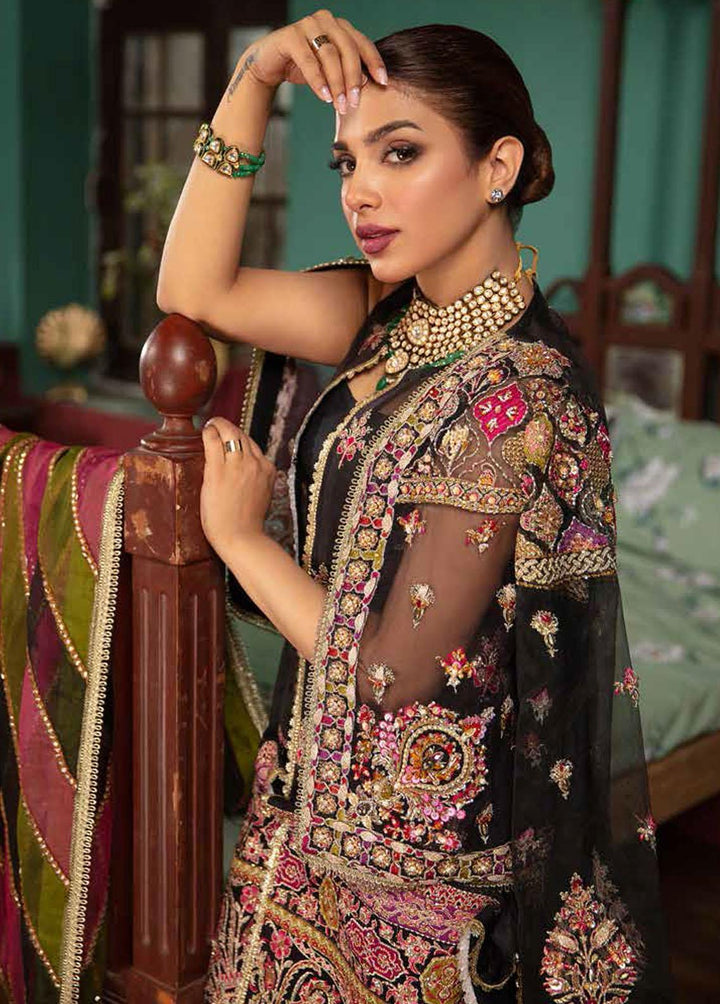 Gulaab By Maryam Hussain Embroidered Organza Suits Unstitched 3 Piece MH22G MEERAS - Wedding Collection