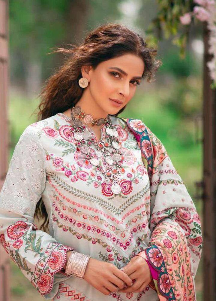 Maryam Hussain Embroidered Lawn Suits Unstitched 3 Piece MRH21LL 04-Chandni - Festive Collection