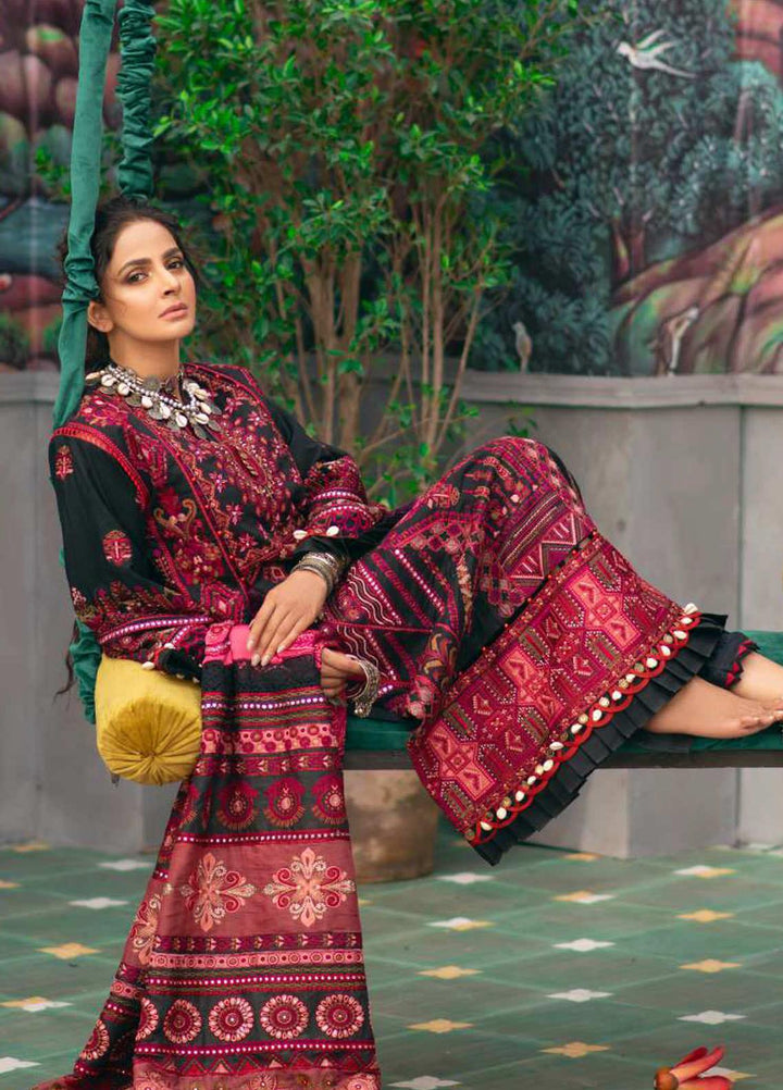 Maryam Hussain Embroidered Lawn Suits Unstitched 3 Piece MRH21LL 09-Vasal - Festive Collection