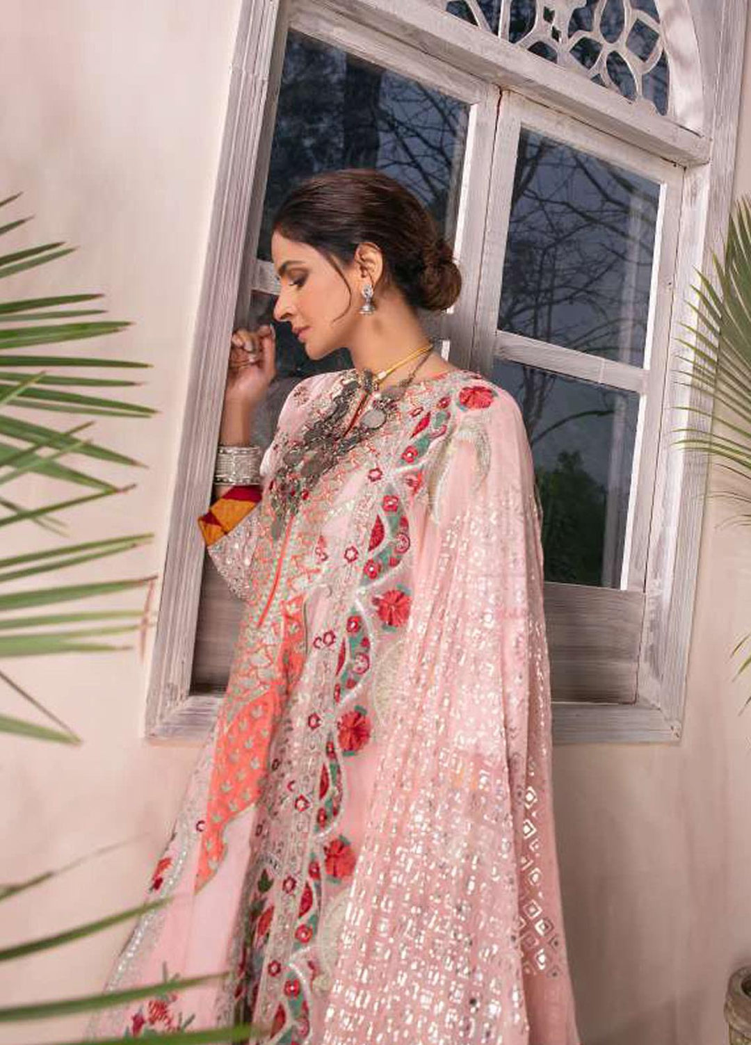 Maryam Hussain Embroidered Lawn Suits Unstitched 3 Piece MRH21LL 12-Mushk - Festive Collection