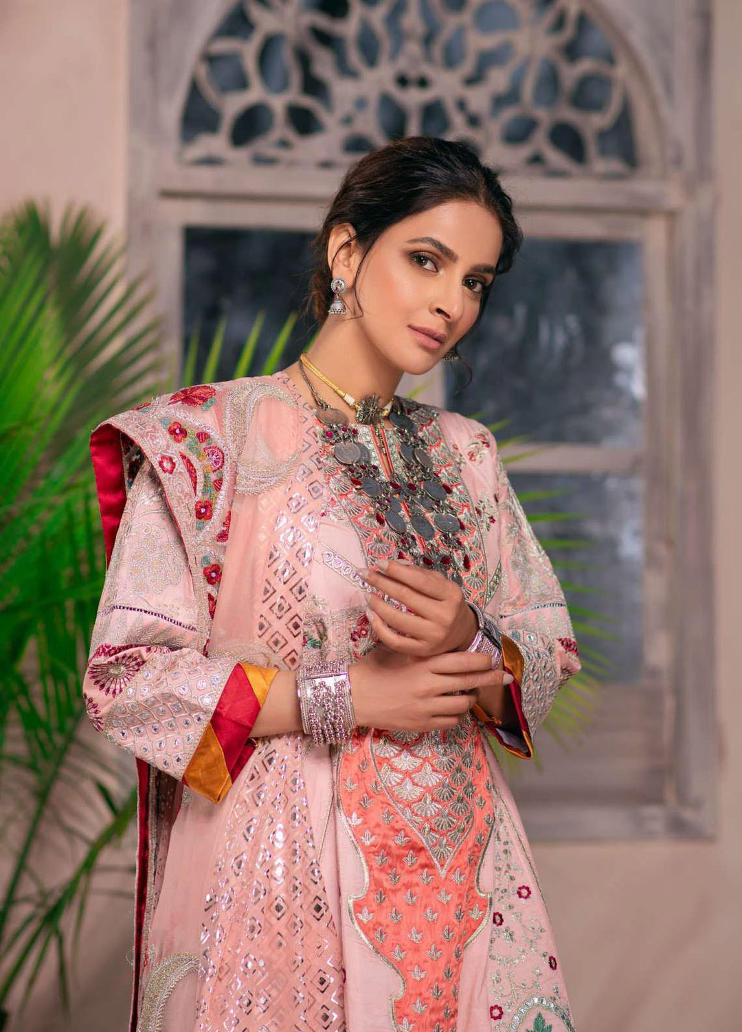 Maryam Hussain Embroidered Lawn Suits Unstitched 3 Piece MRH21LL 12-Mushk - Festive Collection