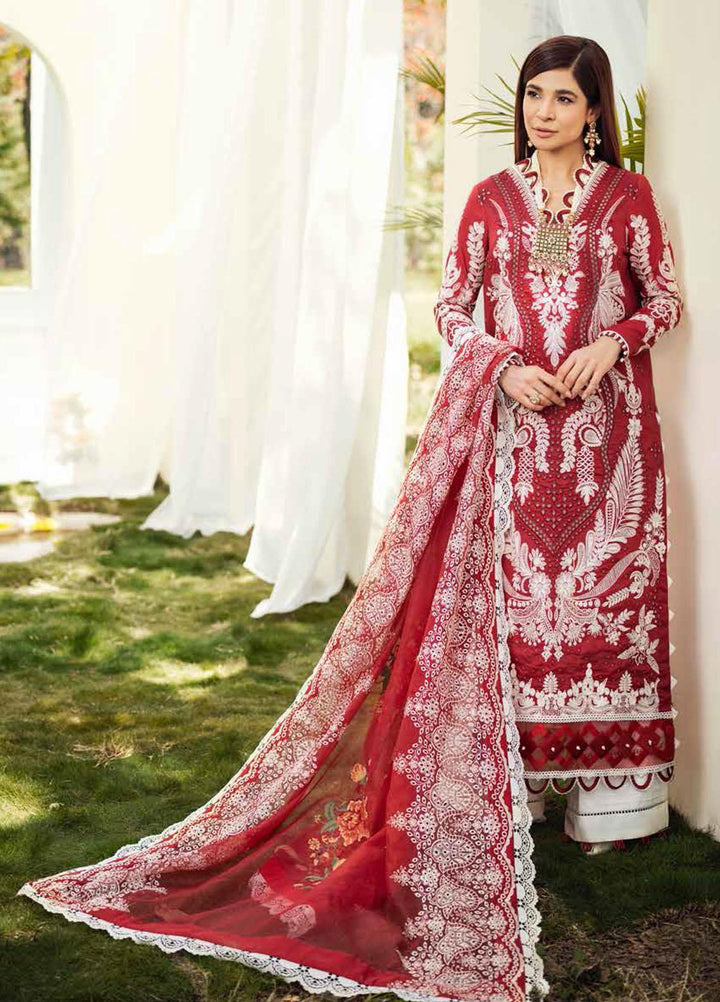 Maryam Hussain Embroidered Lawn Suits Unstitched 3 Piece MH22E 02 NEAL - Luxury Collection