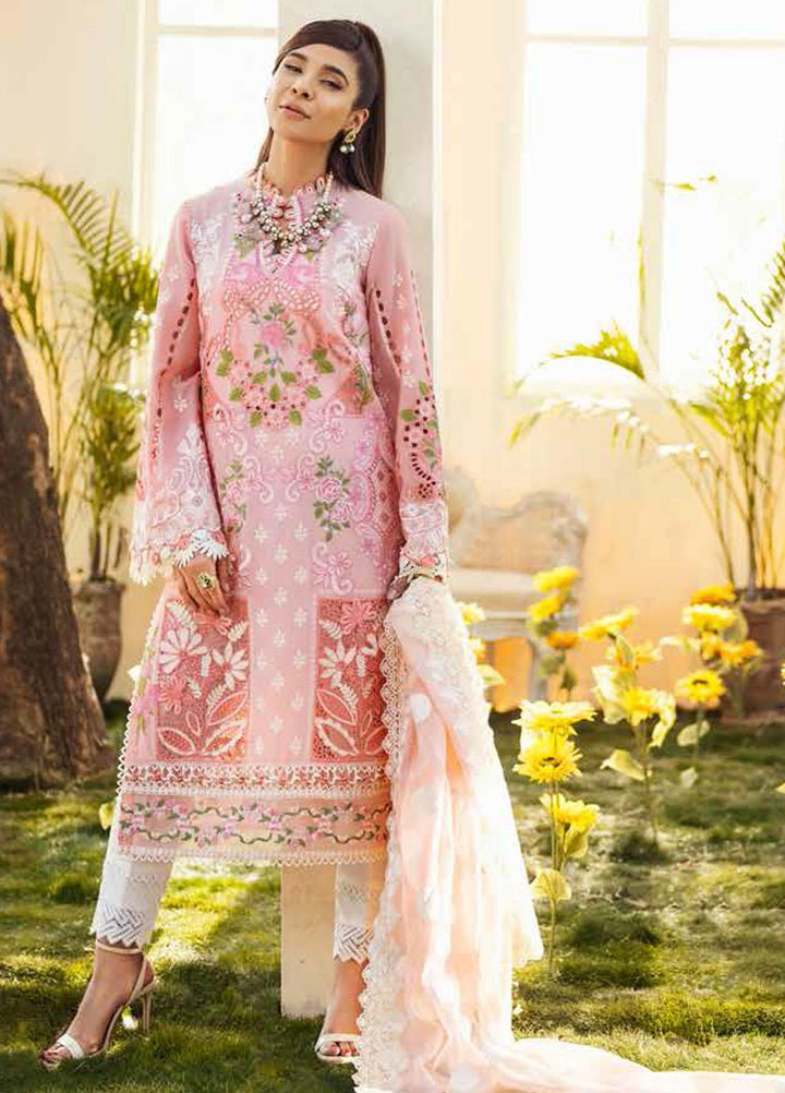 Maryam Hussain Embroidered Lawn Suits Unstitched 3 Piece MH22E 07 DIMPLE - Luxury Collection