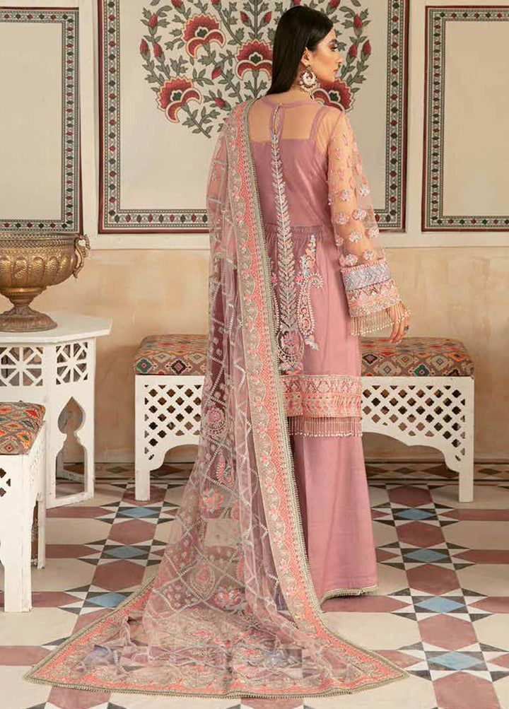 Marwa By Maryam Hussain Embroidered Net Suits Unstitched 3 Piece MH22M 07 DASTOOR - Wedding Collection