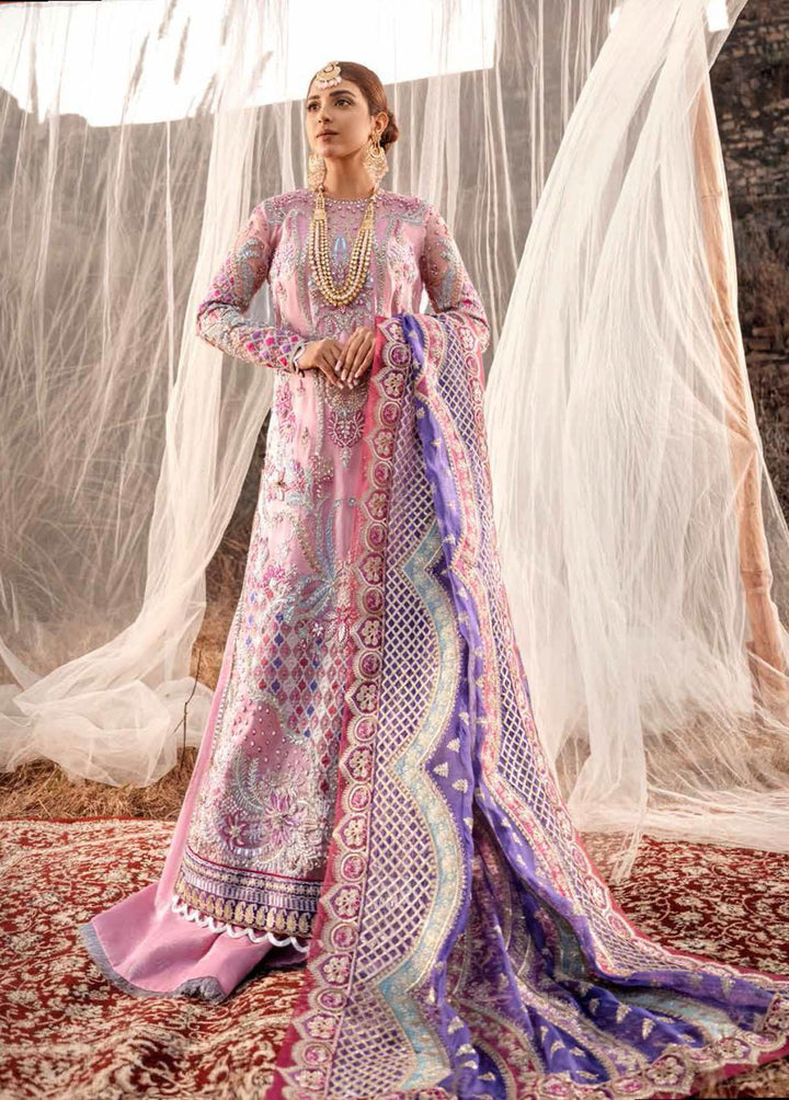 Maryam Hussain Embroidered Net Suits Unstitched 3 Piece MH22WD Arzoo - Wedding Collection