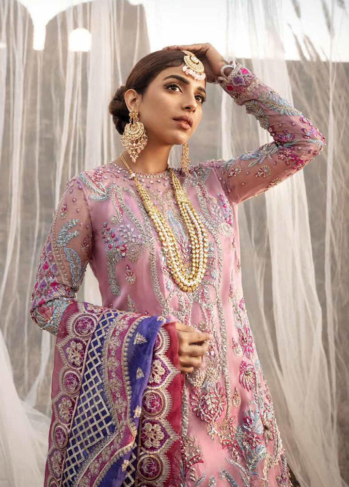 Maryam Hussain Embroidered Net Suits Unstitched 3 Piece MH22WD Arzoo - Wedding Collection