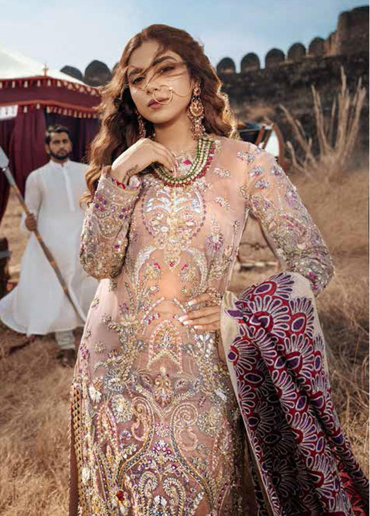 Maryam Hussain Embroidered Organza Suits Unstitched 3 Piece MH22WD Heer - Wedding Collection