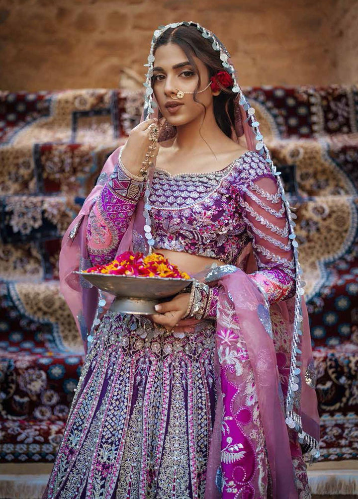 Maryam Hussain Embroidered Net Suits Unstitched 3 Piece MH22WD Mehfil - Wedding Collection