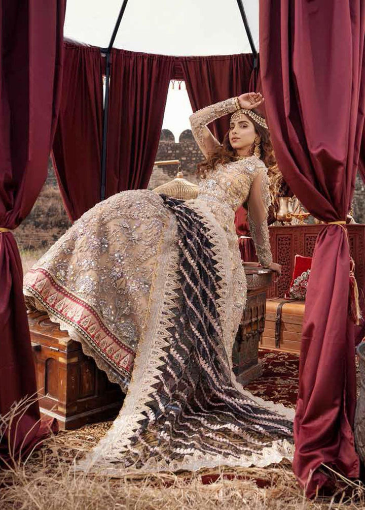 Maryam Hussain Embroidered Net Suits Unstitched 3 Piece MH22WD Noor - Wedding Collection