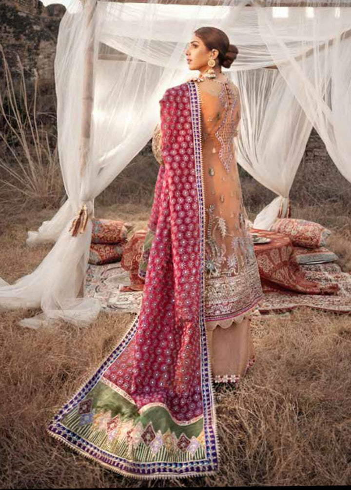 Maryam Hussain Embroidered Net Suits Unstitched 3 Piece MH22WD Nureh - Wedding Collection
