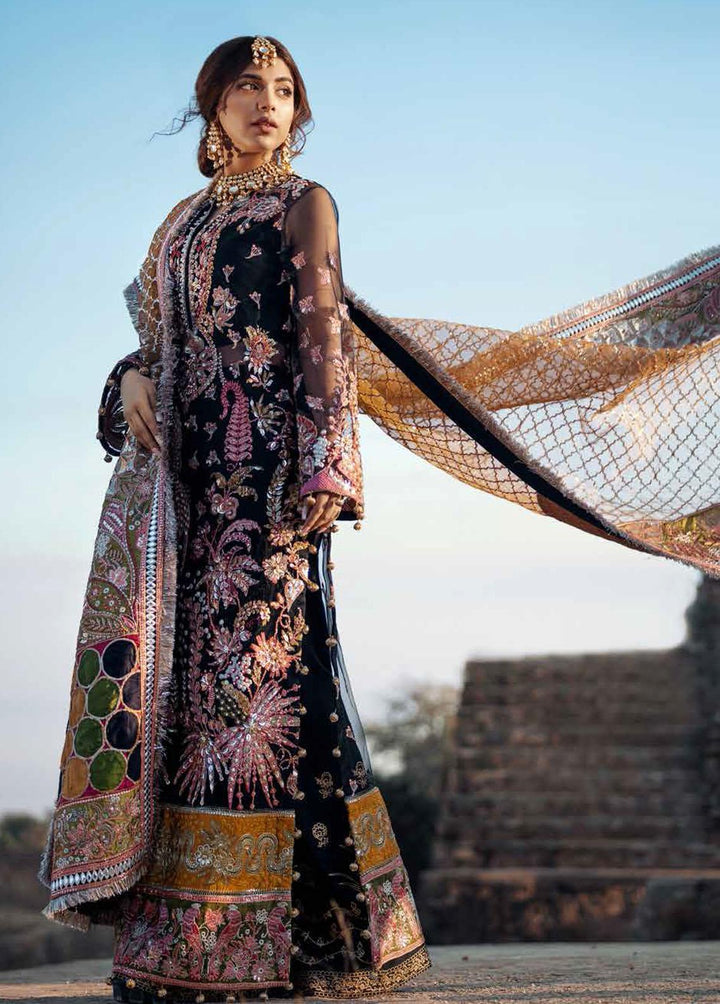 Maryam Hussain Embroidered Net Suits Unstitched 3 Piece MH22WD Raag - Wedding Collection