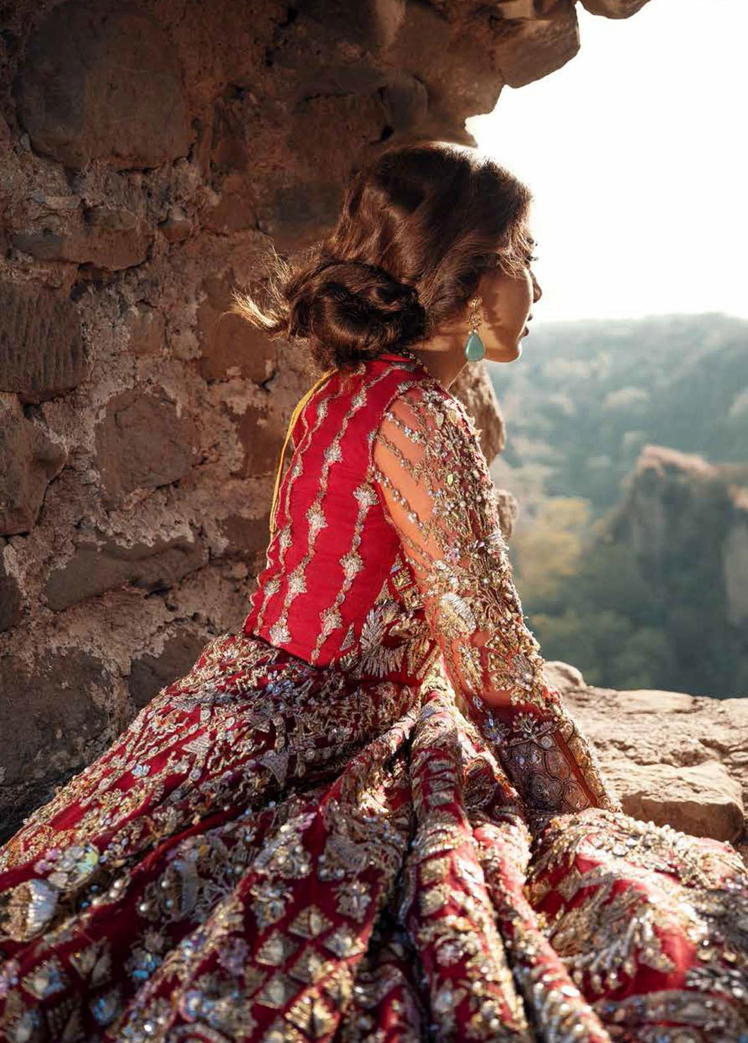 Maryam Hussain Embroidered Net Suits Unstitched 3 Piece MH22WD Rania - Wedding Collection