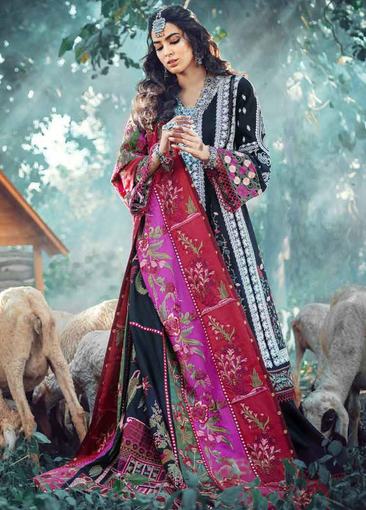 Maryam Hussain Embroidered Khaddar Suits Unstitched 3 Piece MH21W 01 Napoli - Winter Collection