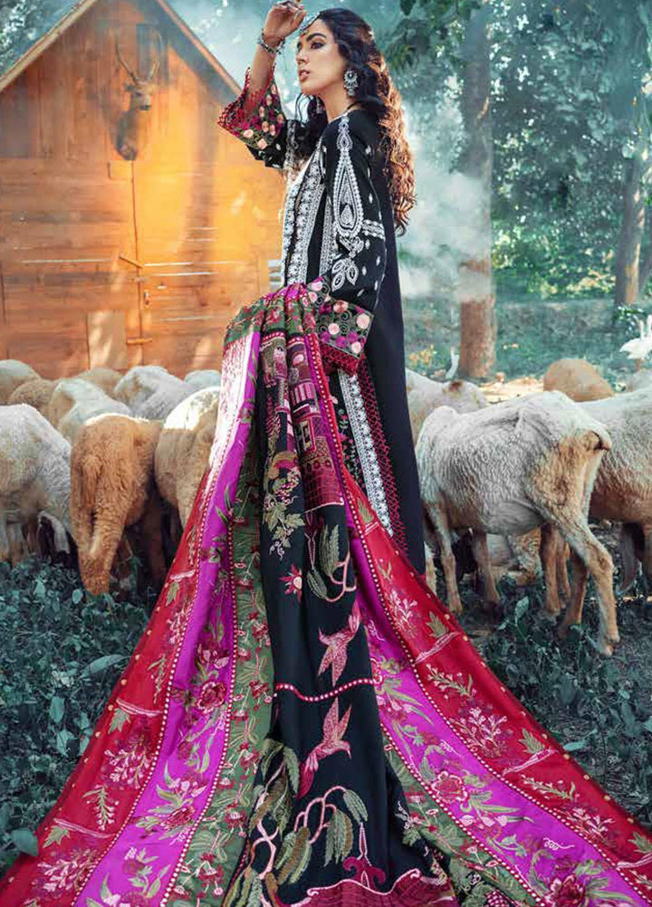 Maryam Hussain Embroidered Khaddar Suits Unstitched 3 Piece MH21W 01 Napoli - Winter Collection