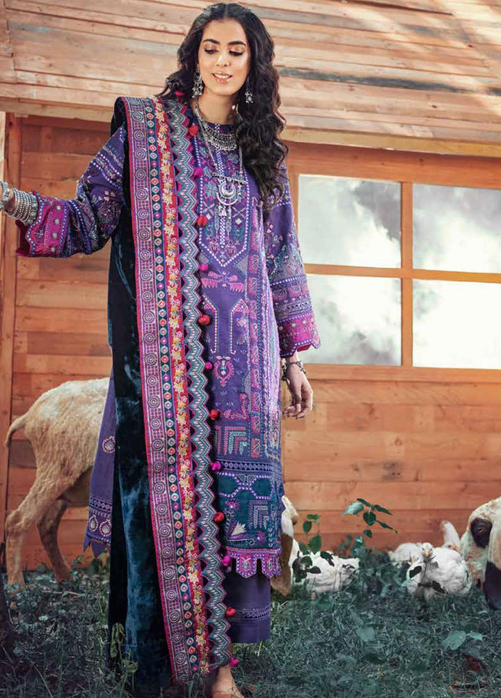 Maryam Hussain Embroidered Khaddar Suits Unstitched 3 Piece MH21W 03 Capri - Winter Collection