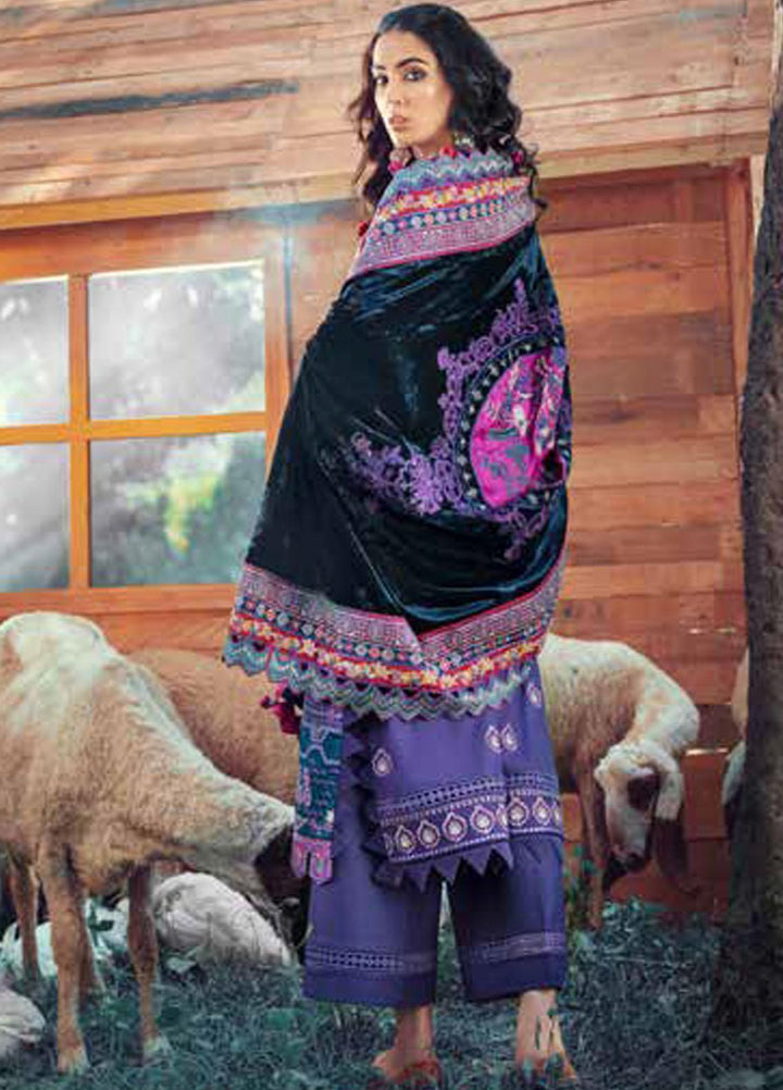 Maryam Hussain Embroidered Khaddar Suits Unstitched 3 Piece MH21W 03 Capri - Winter Collection