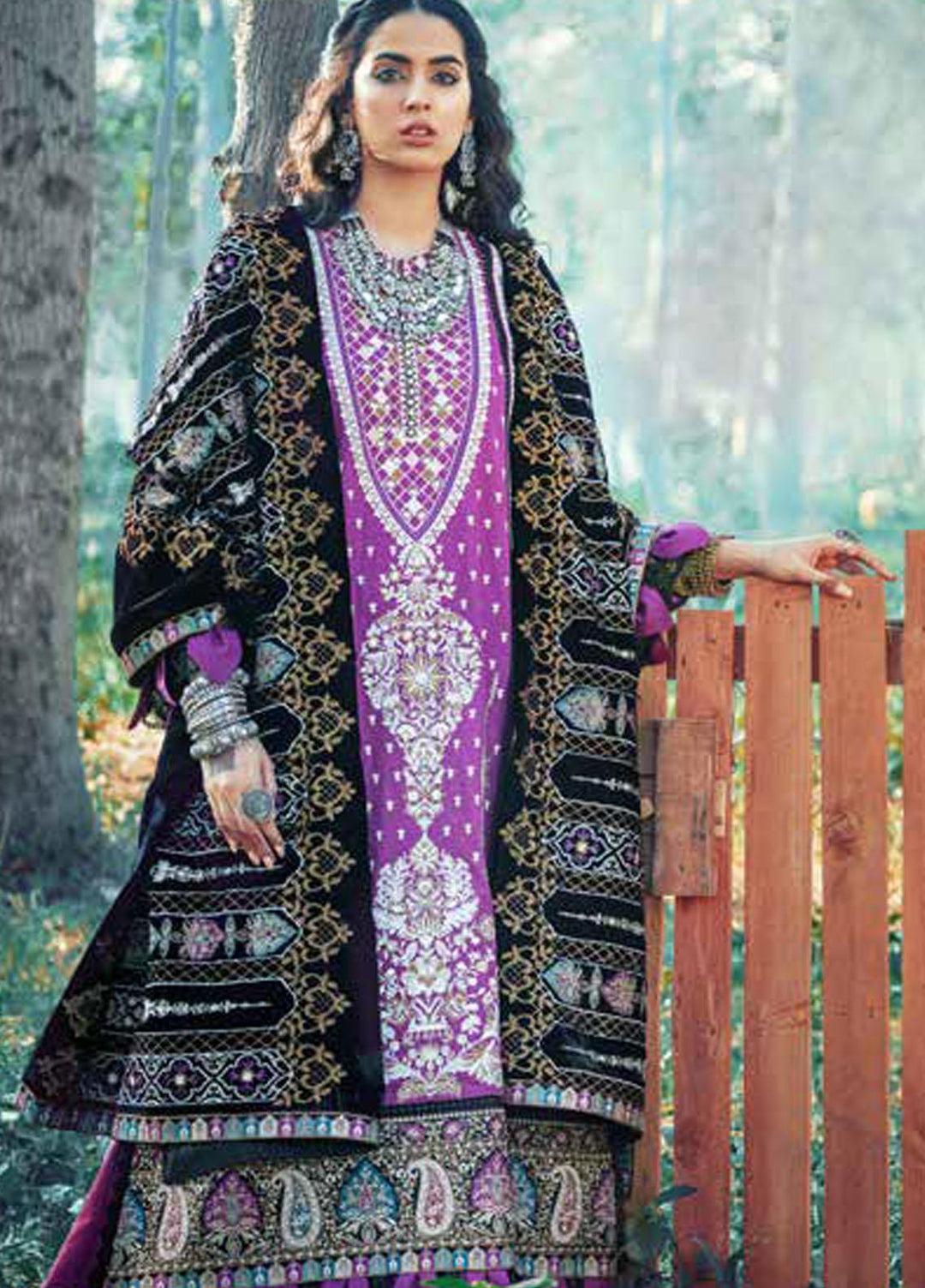 Maryam Hussain Embroidered Khaddar Suits Unstitched 3 Piece MH21W 05 Tribal - Winter Collection