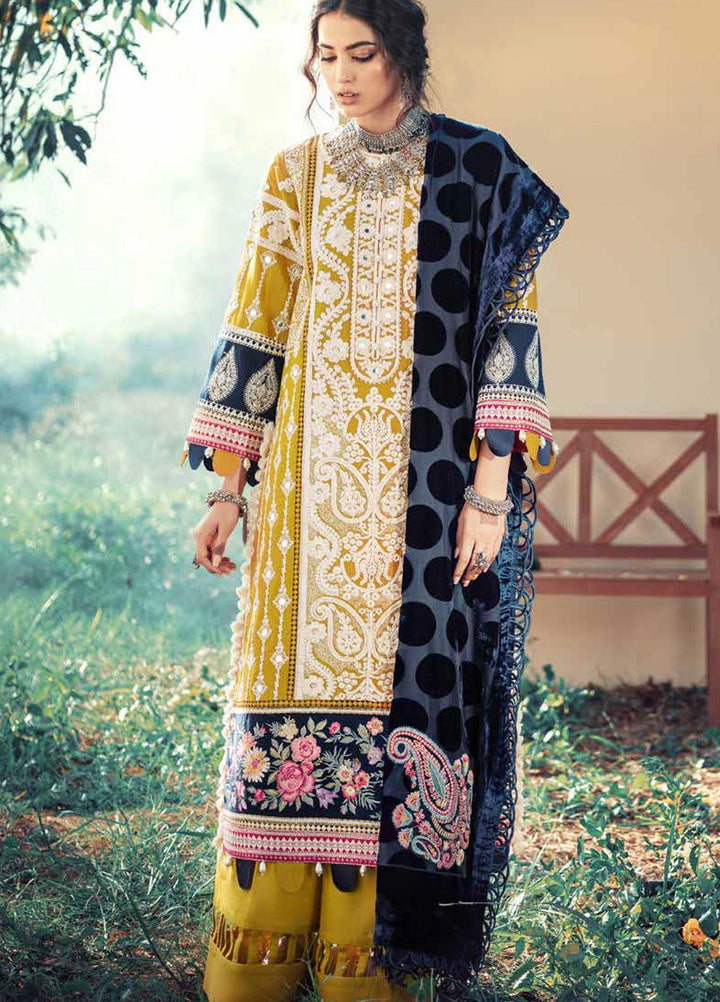 Maryam Hussain Embroidered Khaddar Suits Unstitched 3 Piece MH21W 07 Casper - Winter Collection