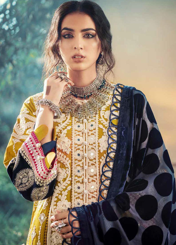 Maryam Hussain Embroidered Khaddar Suits Unstitched 3 Piece MH21W 07 Casper - Winter Collection
