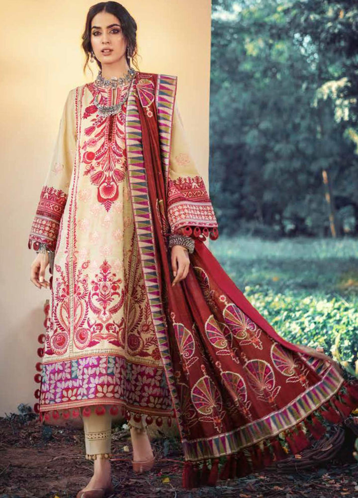 Maryam Hussain Embroidered Khaddar Suits Unstitched 3 Piece MH21W 08 Florence - Winter Collection