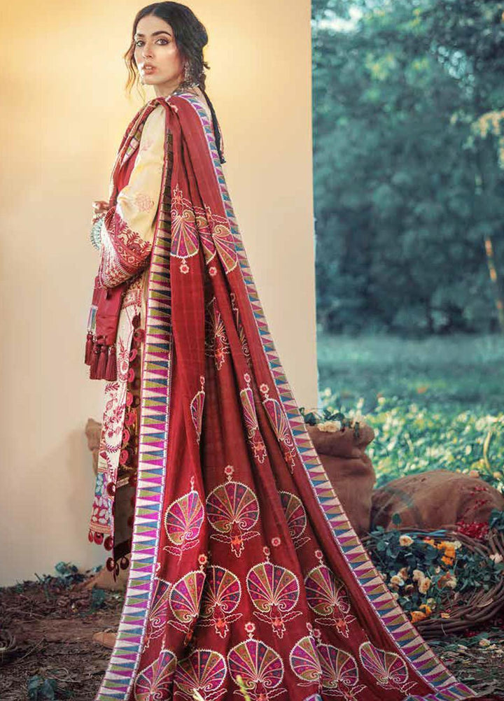 Maryam Hussain Embroidered Khaddar Suits Unstitched 3 Piece MH21W 08 Florence - Winter Collection