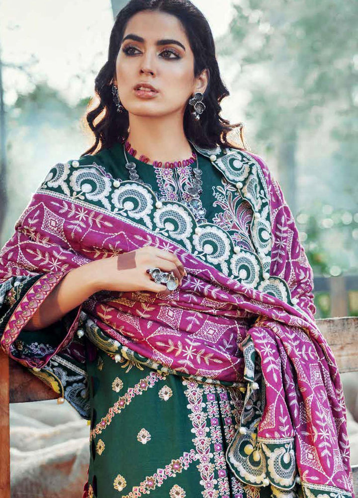 Maryam Hussain Embroidered Khaddar Suits Unstitched 3 Piece MH21W 10 Eden - Winter Collection